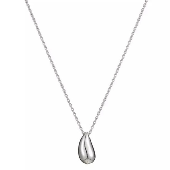 “18” NEW 925 STERLING SILVER WATER DROP NECKLACE, NICE NECKLACE, CUTE NECKLACE - Picture 4 of 4